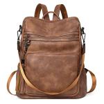 CLUCI Women's Leather Backpack Purse with Tassel