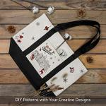 Stylish Canvas Tote Bag with External Pocket