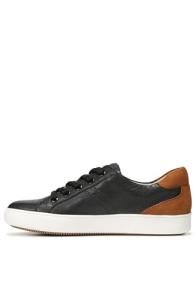 Naturalizer Women's Black Leather Lace-Up Sneakers