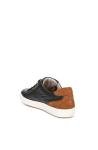 Naturalizer Women's Black Leather Lace-Up Sneakers