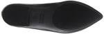 Chic Black Faux Leather Pointed-Toe Ballet Flats