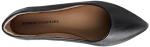 Chic Black Faux Leather Pointed-Toe Ballet Flats