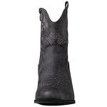 Grey Cowgirl Boots for Women - Chunky Low Heel