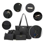 Chic 4-Piece Women's Handbag and Wallet Set