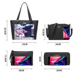 Chic 4-Piece Women's Handbag and Wallet Set