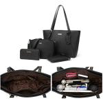Chic 4-Piece Women's Handbag and Wallet Set