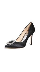 Badgley Mischka Cher Black Designer Heels for Women