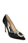 Badgley Mischka Cher Black Designer Heels for Women