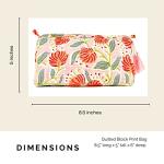Boho Floral Quilted Toiletry and Makeup Bag