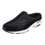 Easy Spirit Black Suede Traveltime Mules for Women