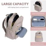 Stylish Dusty Pink Laptop Backpack with USB Port