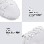JABASIC Women’s Comfortable Lace-Up Platform Sneakers