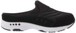 Easy Spirit Black Suede Traveltime Mules for Women
