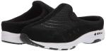 Easy Spirit Black Suede Traveltime Mules for Women