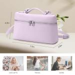 KALIDI Purple Leather Crossbody Bag for Women