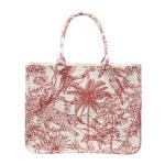 Leanoria Luxury Retro Embroidered Tote Bag (Red)