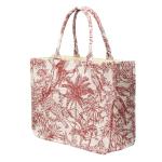 Leanoria Luxury Retro Embroidered Tote Bag (Red)