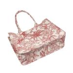 Leanoria Luxury Retro Embroidered Tote Bag (Red)