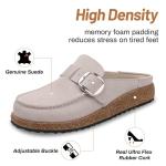 Suede Clogs with Cork Footbed and Arch Support