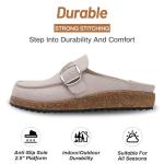 Suede Clogs with Cork Footbed and Arch Support
