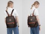 MKP Women's Stylish Anti-Theft Backpack Purse Set
