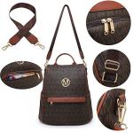MKP Women's Stylish Anti-Theft Backpack Purse Set