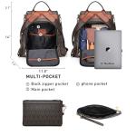 MKP Women's Stylish Anti-Theft Backpack Purse Set