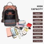 MKP Women's Stylish Anti-Theft Backpack Purse Set