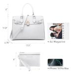 Dasein Women's Stylish Handbag and Wallet Set