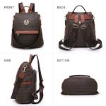 MKP Women's Stylish Anti-Theft Backpack Purse Set