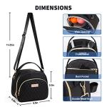 Chic Black Insulated Lunch Tote Bag for Work