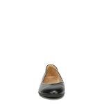Naturalizer Vivienne Black Leather Ballet Flats