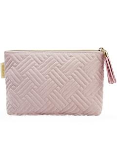 BAGSMART Elegant Pink Makeup Bag Organizer