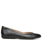 Naturalizer Vivienne Black Leather Ballet Flats