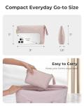BAGSMART Elegant Pink Makeup Bag Organizer