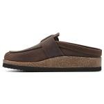 White Mountain Brown Leather Bueno Mules for Women