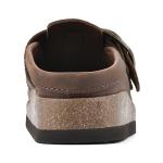 White Mountain Brown Leather Bueno Mules for Women