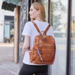 Dora & Liz Designer Leather Backpack Purse for Women
