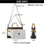 Elegant Leather Laptop Briefcase for Women