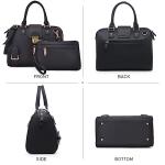 Dasein Women's Vegan Leather Barrel Handbag - Buffalo Black