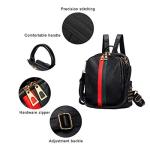 Alovhad Mini Backpack Purse for Women - Black
