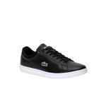 Lacoste Women's Black and Gold Leather Sneakers
