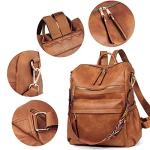 Dora & Liz Designer Leather Backpack Purse for Women