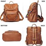 Dora & Liz Designer Leather Backpack Purse for Women