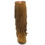 V-Luxury Women's Rust Closed Toe Mocassin Boot