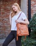 Dora & Liz Designer Leather Backpack Purse for Women