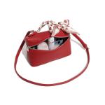 Trendy Red Leather Crossbody Bag for Women