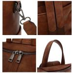 Vegan Leather Daily Backpack Purse for Women