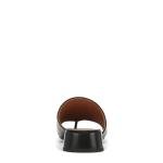Franco Sarto Black Leather Loran Slide Sandal 8.5M