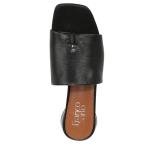 Franco Sarto Black Leather Loran Slide Sandal 8.5M